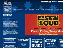 Tablet Screenshot of eastonmainstreet.org